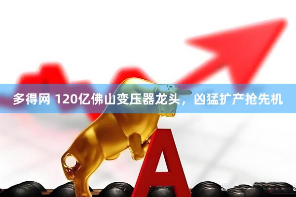 多得网 120亿佛山变压器龙头，凶猛扩产抢先机