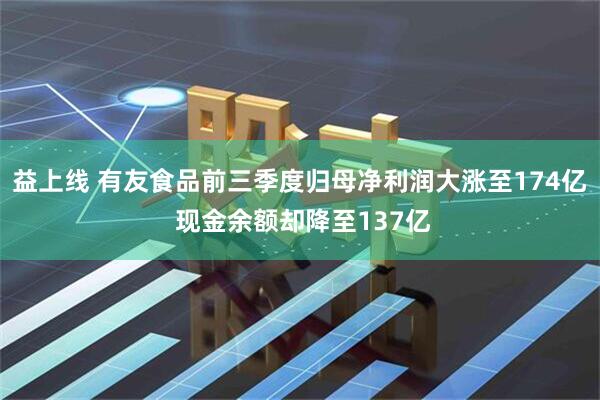 益上线 有友食品前三季度归母净利润大涨至174亿 现金余额却降至137亿